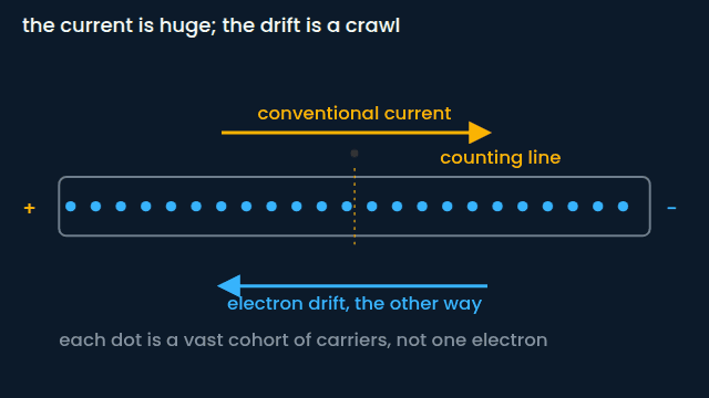 Current: a crawl you can count (animated figure)